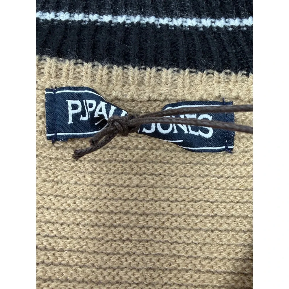 PJ Paul Jones Men's Quarter Zip‎ Sweater XL Camel Tan Mock Neck Ribbed NWT